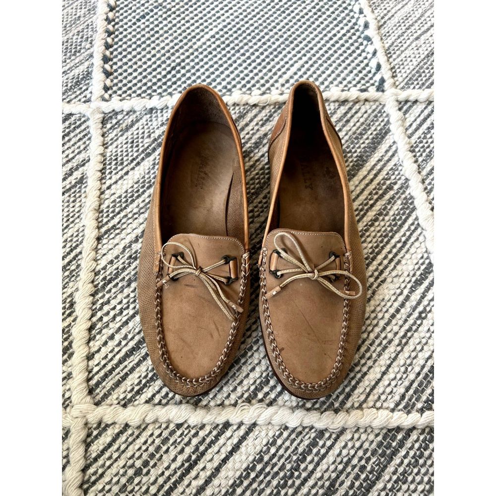 Bally leather loafer moccasins